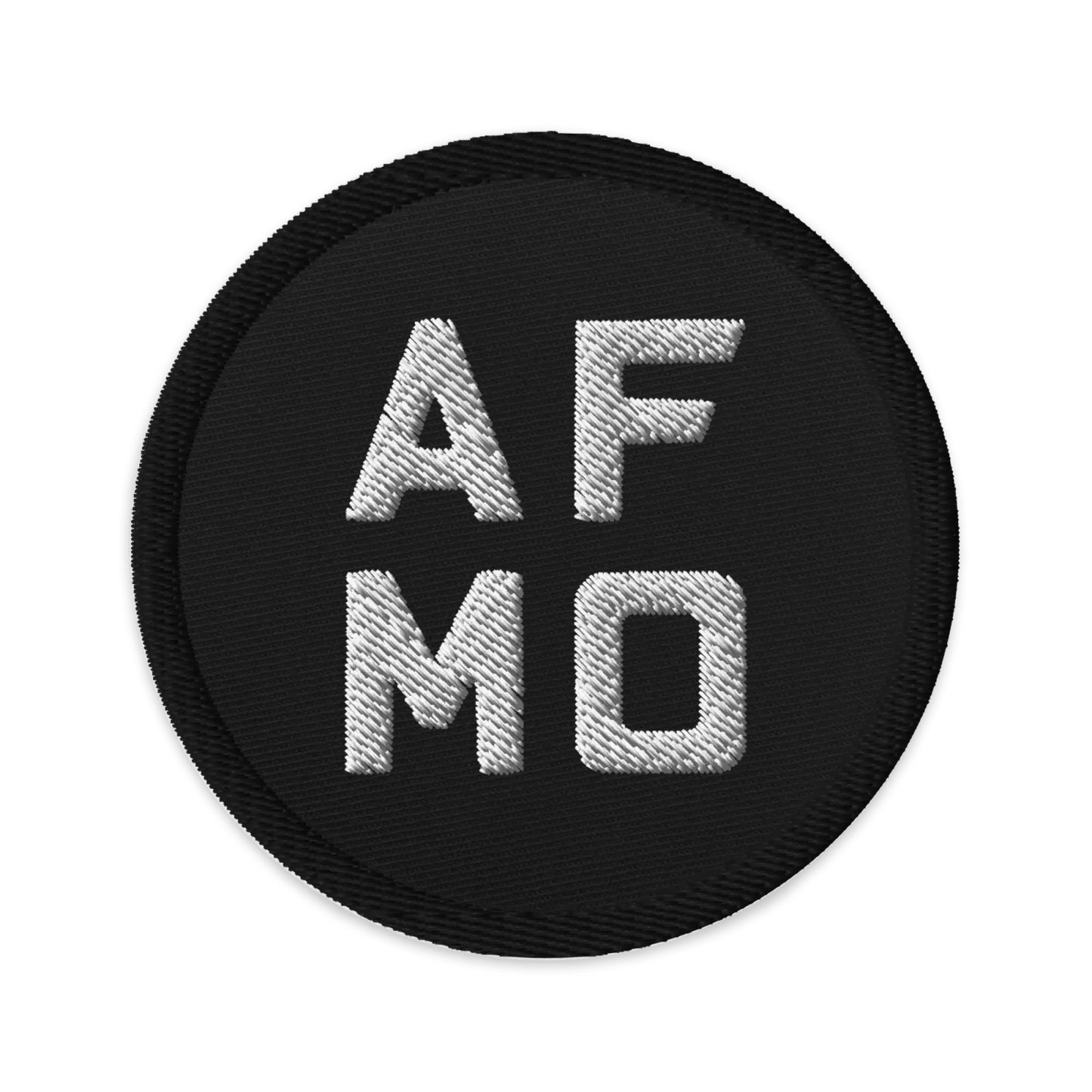 Circle Logo Patch (Black) - Patches - AFMO BJJ