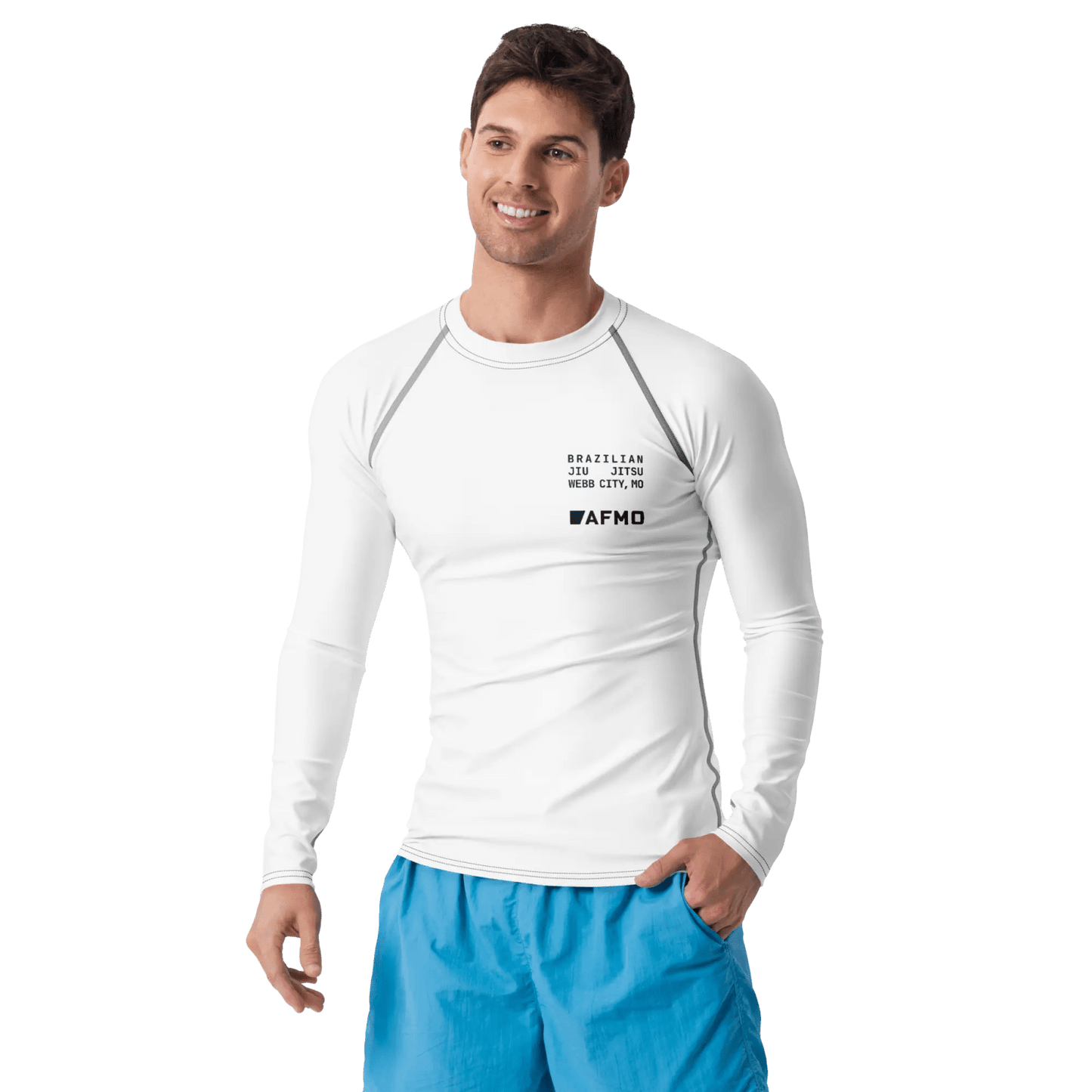 Fundamental Rashguard (White) - Rashguards - AFMO BJJ