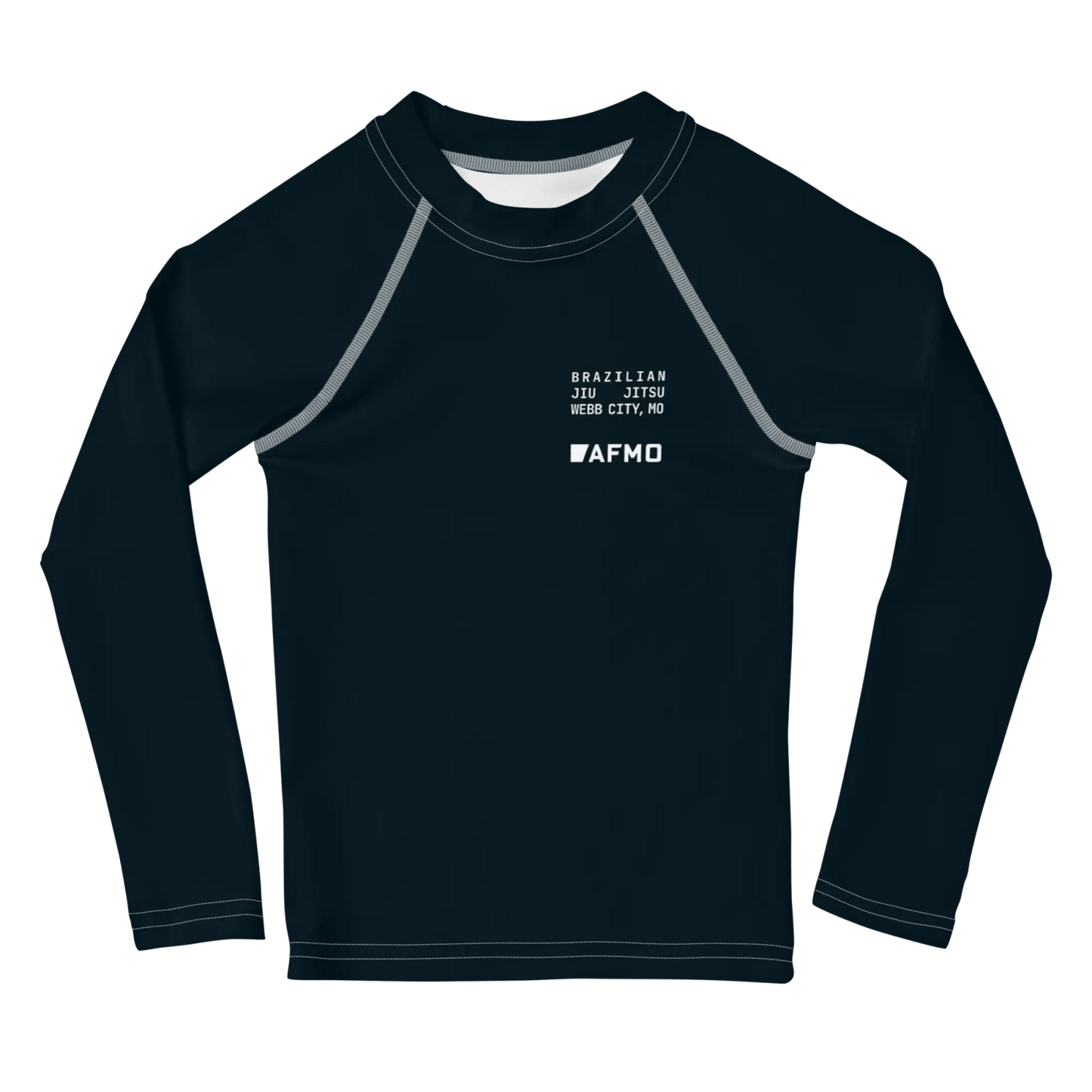 Kids Fundamental Rashguard (Black) - Rashguards - AFMO BJJ