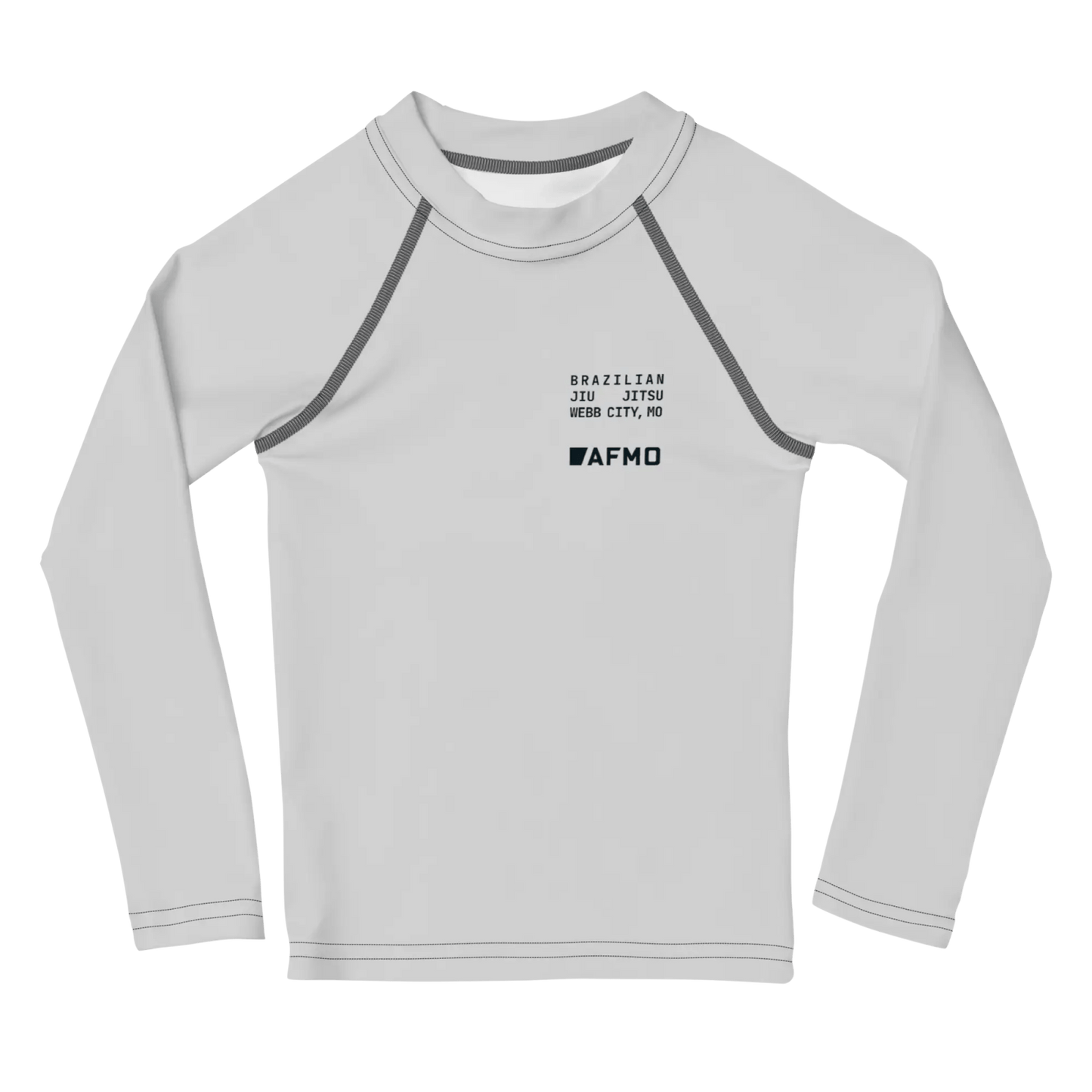 Kids Fundamental Rashguard (Training Grey) - Rashguards - AFMO BJJ