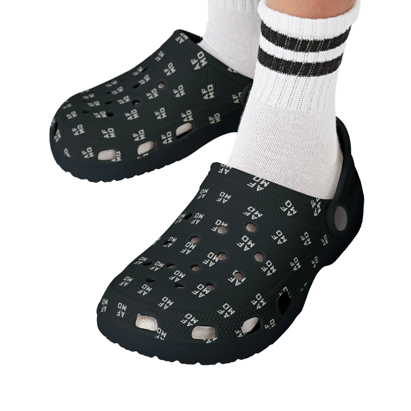 Kids Pattern Clogs (Black) - Shoes - AFMO BJJ