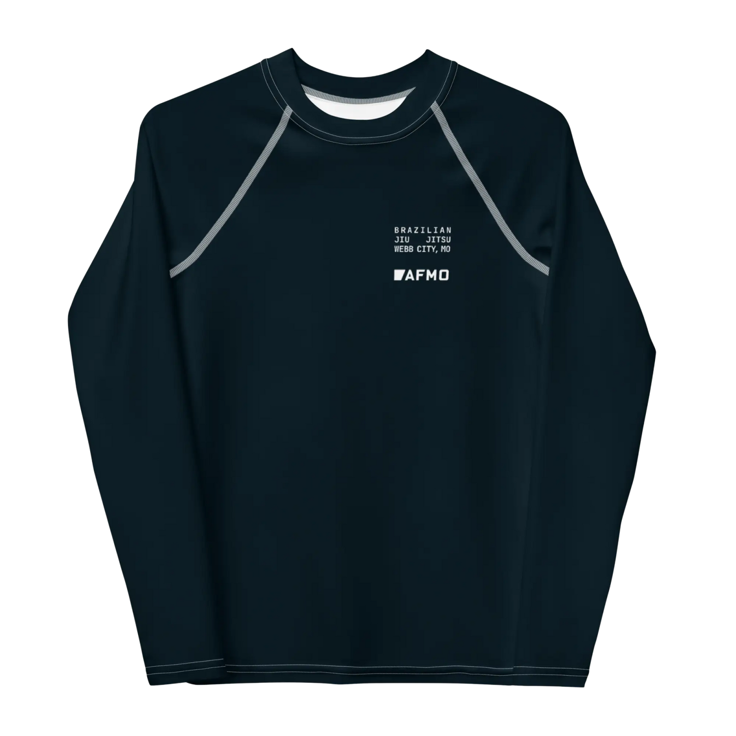 Youth Fundamental Rashguard (Black) - Rashguards - AFMO BJJ