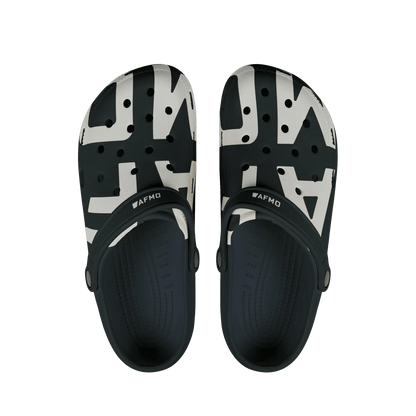 Big Logo Clogs (Black) - Shoes - AFMO BJJ