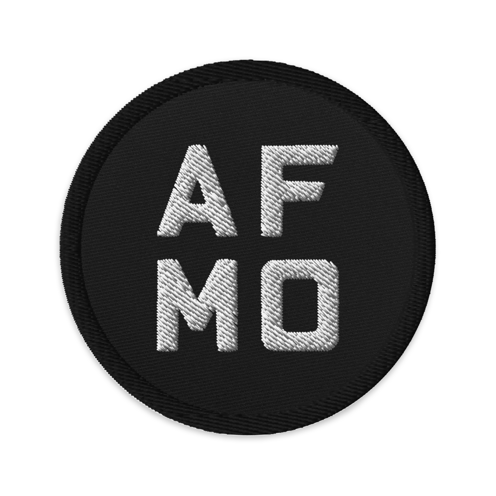 Circle Logo Patch (Black) - Patches - AFMO BJJ