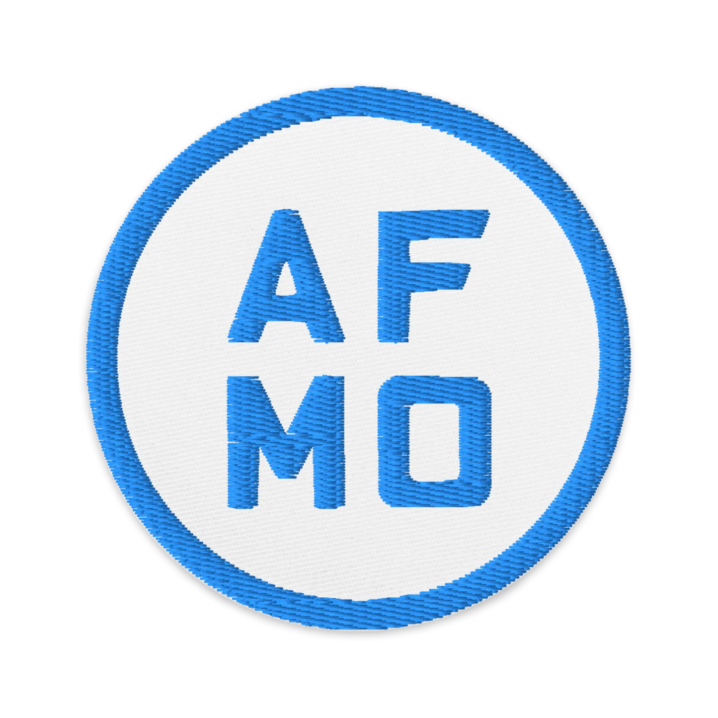 Circle Logo Patch (Blue) - Patches - AFMO BJJ