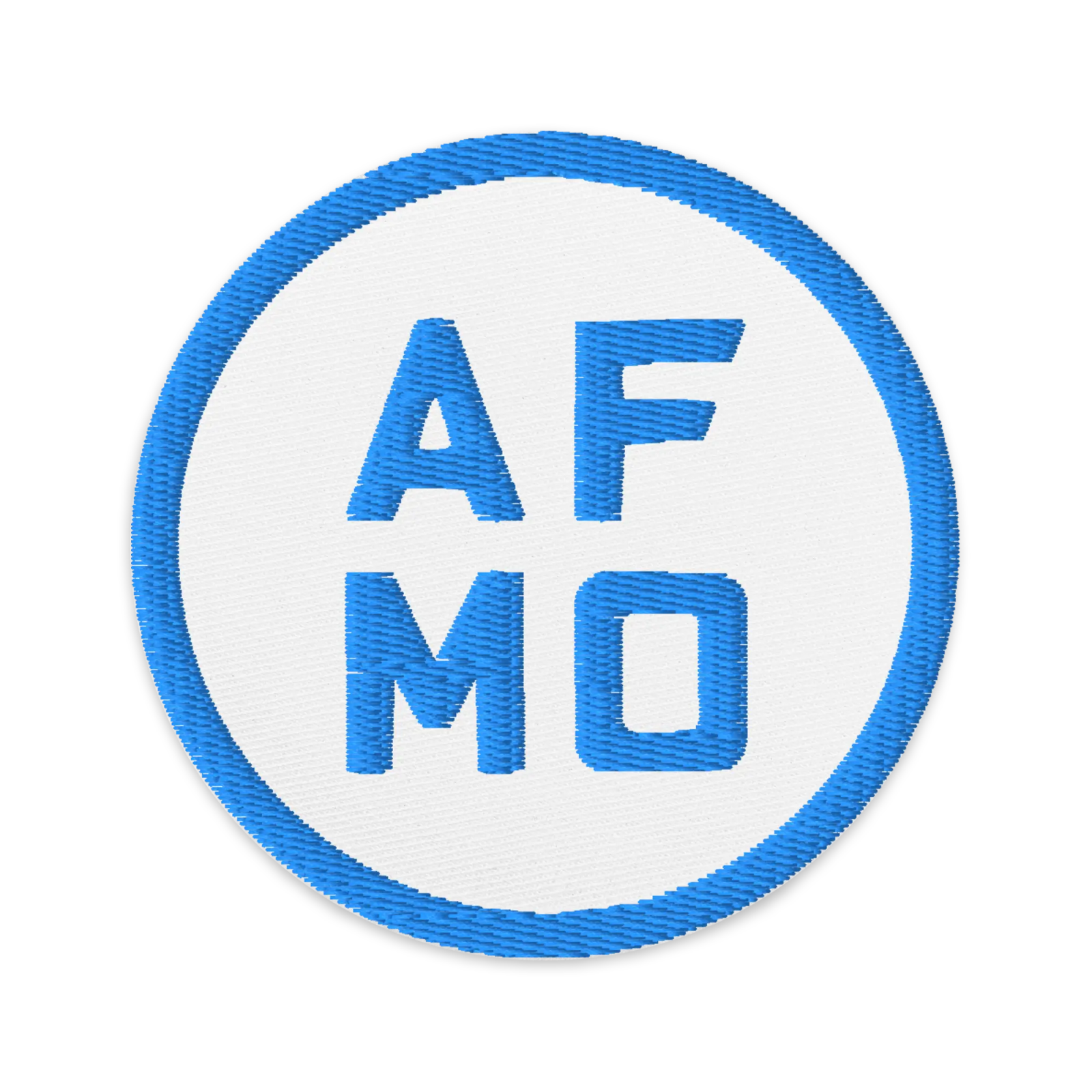 Circle Logo Patch (Blue) - Patches - AFMO BJJ