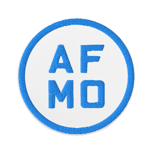 Circle Logo Patch (Blue) - Patches - AFMO BJJ