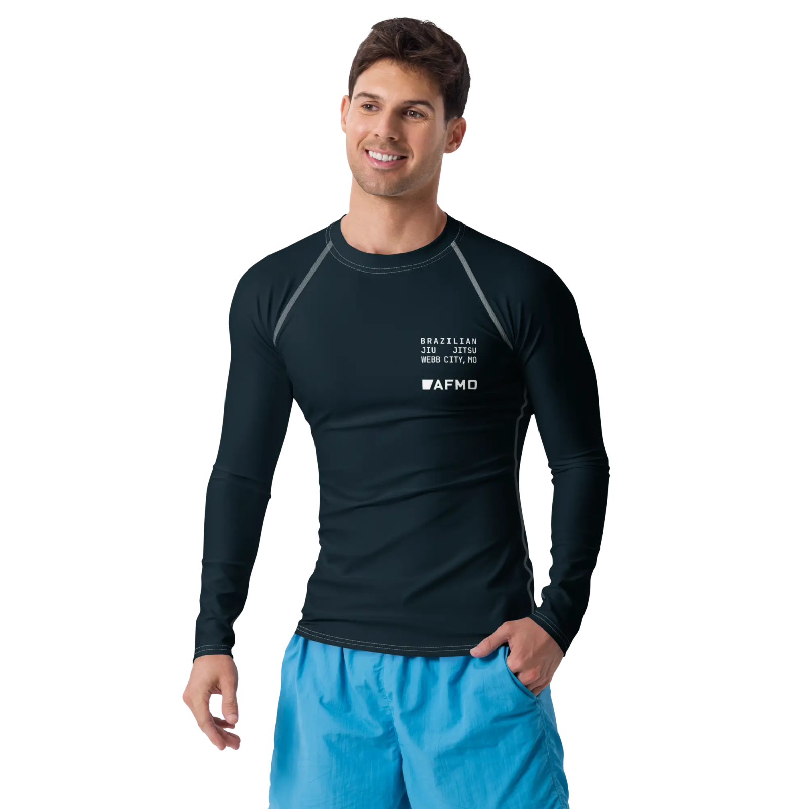 Fundamental Rashguard (Black) - Rashguards - AFMO BJJ