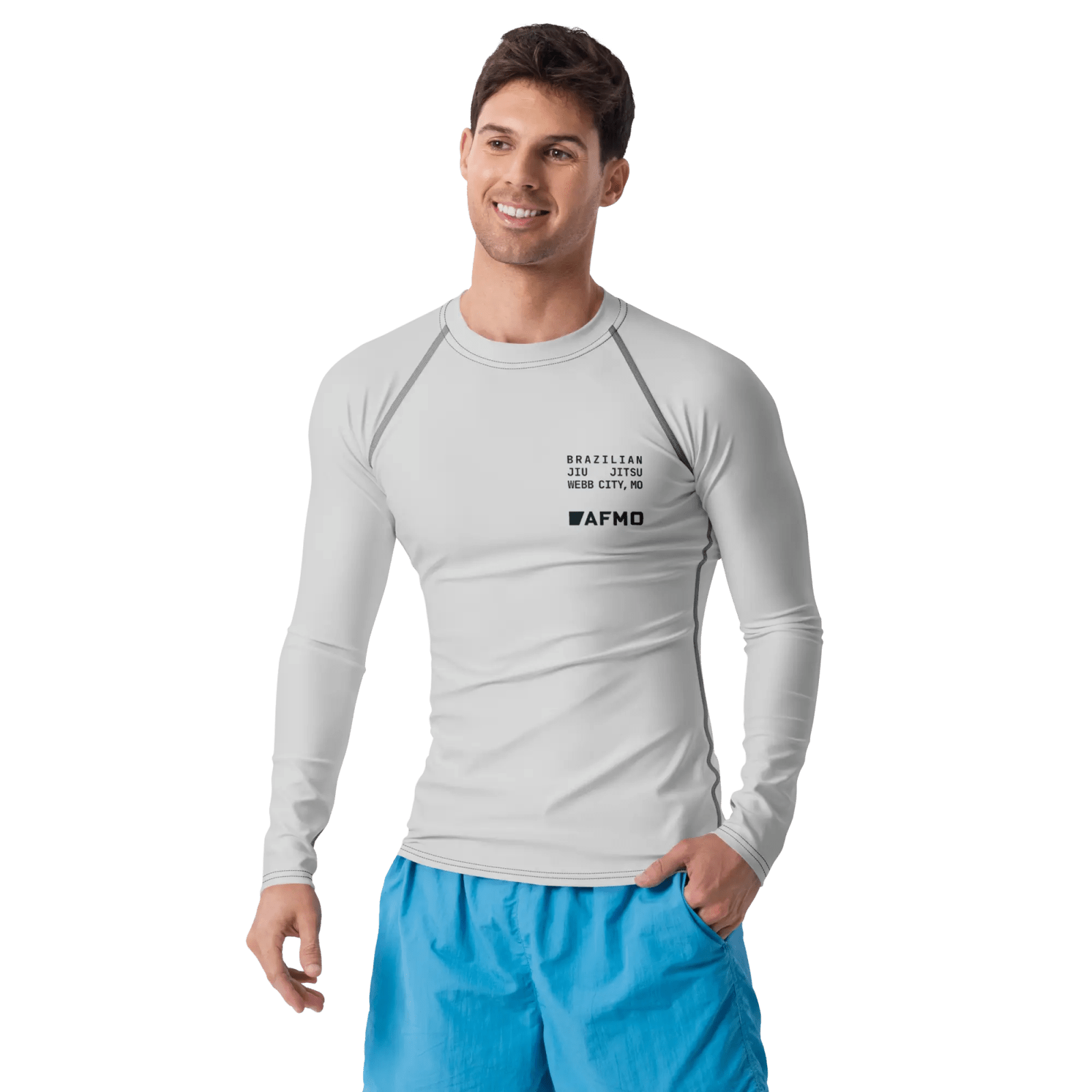 Fundamental Rashguard (Training Grey) - Rashguards - AFMO BJJ