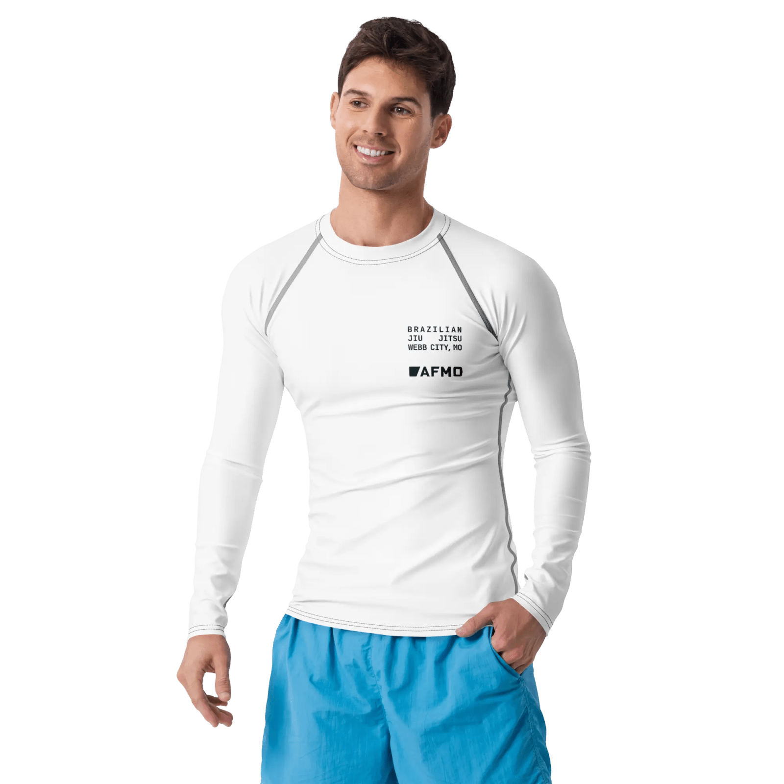 Fundamental Rashguard (White) - Rashguards - AFMO BJJ