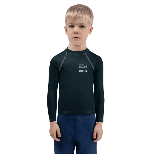 Kids Fundamental Rashguard (Black) - Rashguards - AFMO BJJ