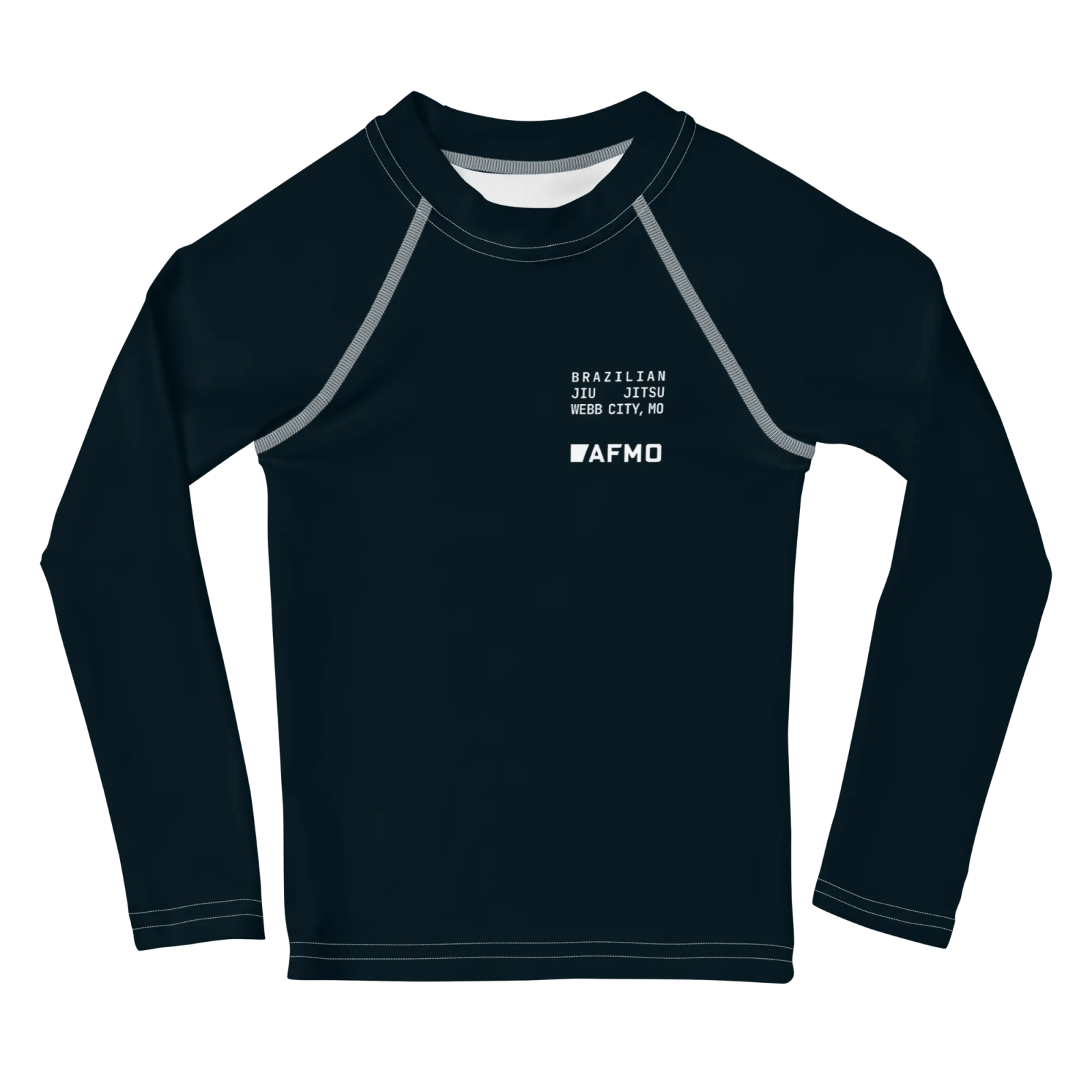 Kids Fundamental Rashguard (Black) - Rashguards - AFMO BJJ