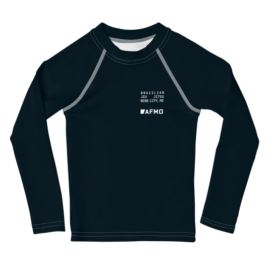 Kids Fundamental Rashguard (Black) - Rashguards - AFMO BJJ