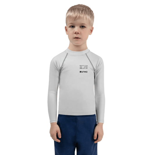 Kids Fundamental Rashguard (Training Grey) - Rashguards - AFMO BJJ