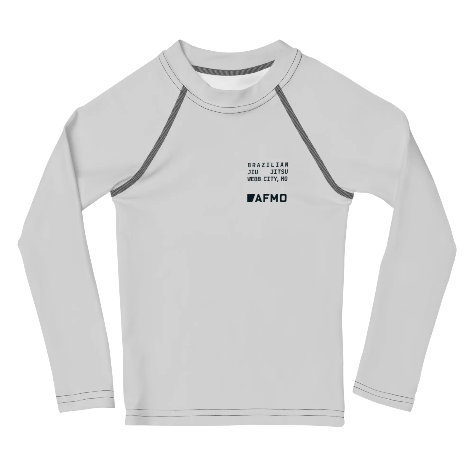 Kids Fundamental Rashguard (Training Grey) - Rashguards - AFMO BJJ