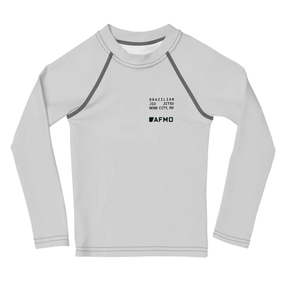 Kids Fundamental Rashguard (Training Grey) - Rashguards - AFMO BJJ