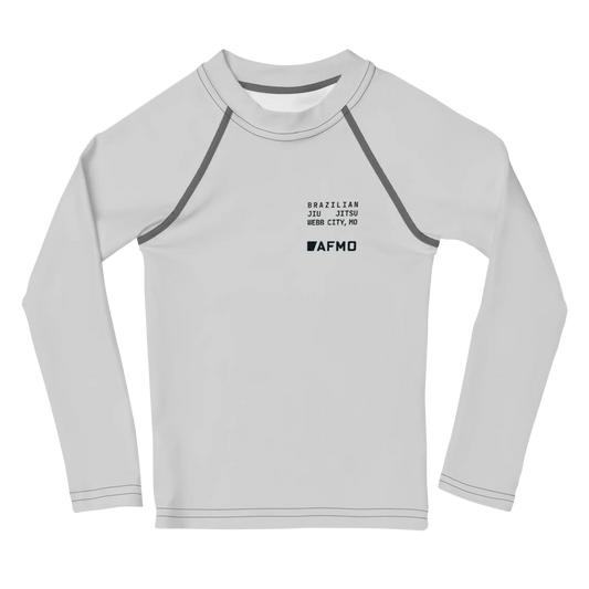 Kids Fundamental Rashguard (Training Grey) - Rashguards - AFMO BJJ