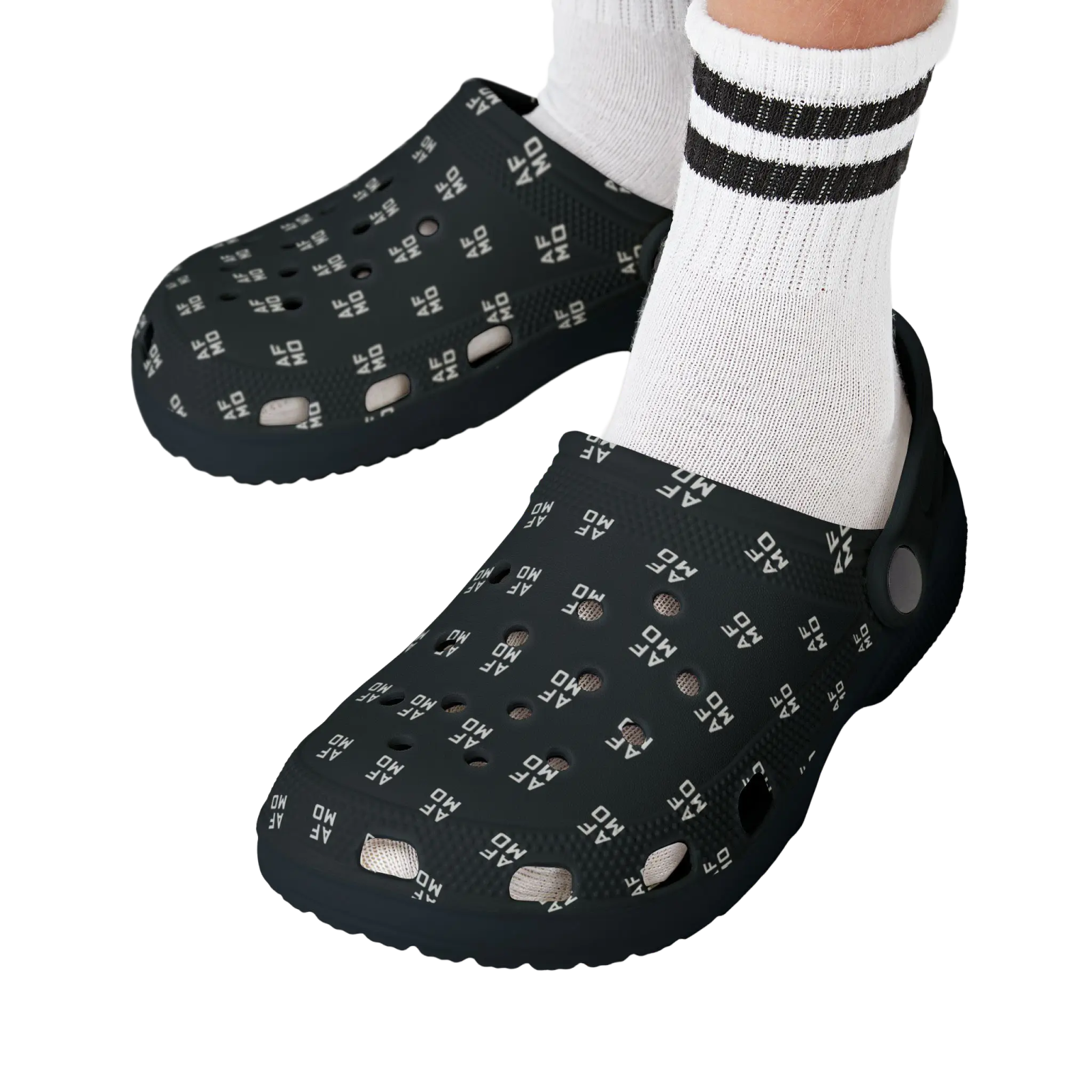 Kids Pattern Clogs (Black) - Shoes - AFMO BJJ