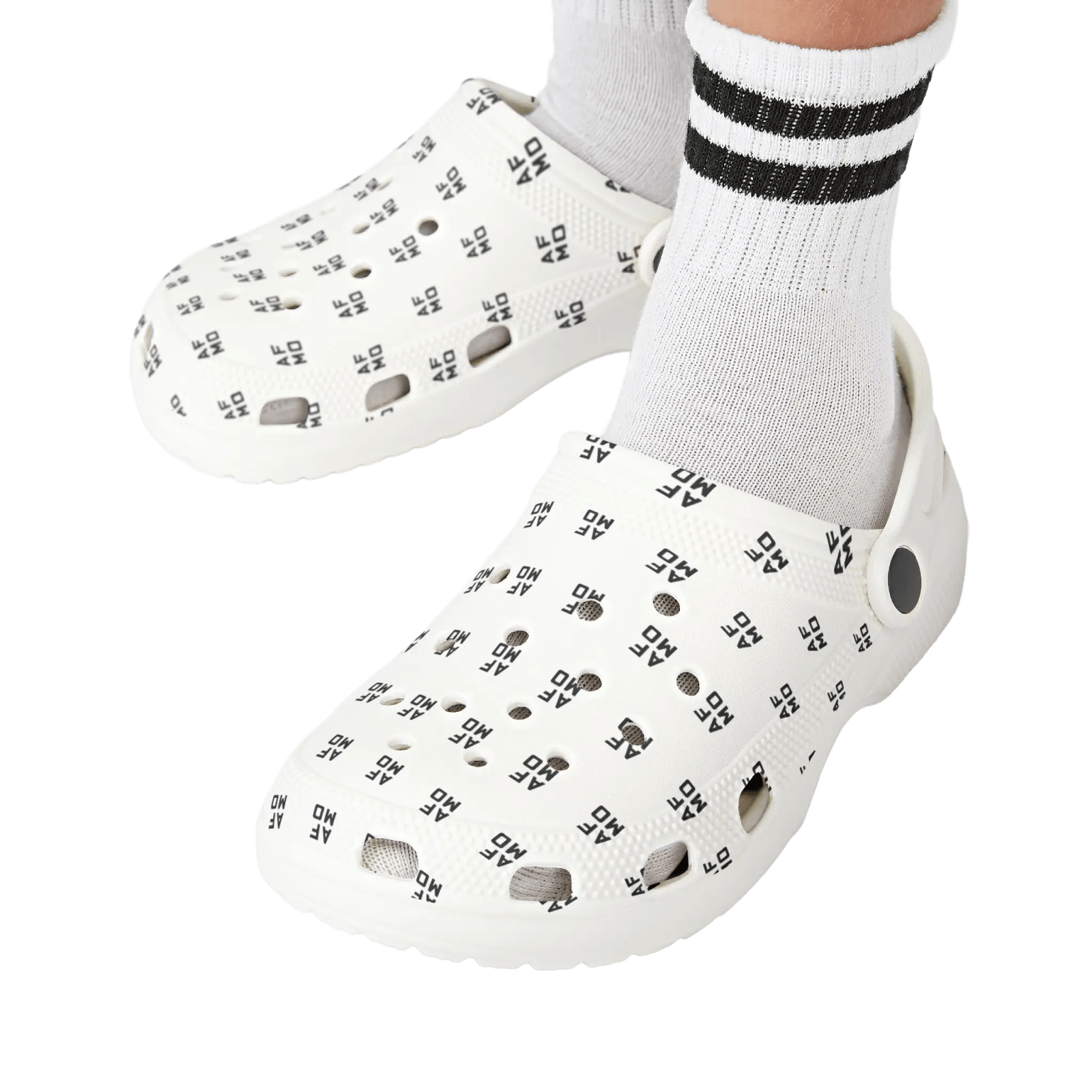 Kids Pattern Clogs (White) - Shoes - AFMO BJJ