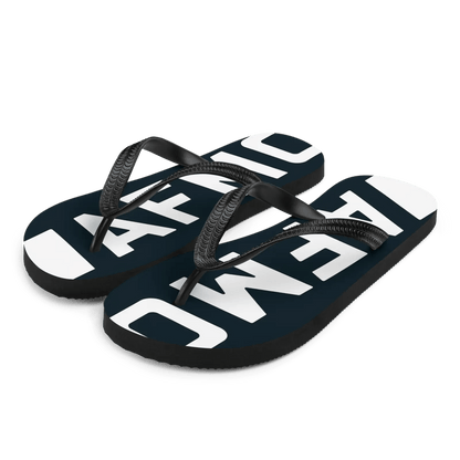 Logo Flip - flops (Black) - Shoes - AFMO BJJ
