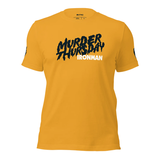 Murder Thursday Ironman Tee (Gold) - T-Shirts - AFMO BJJ