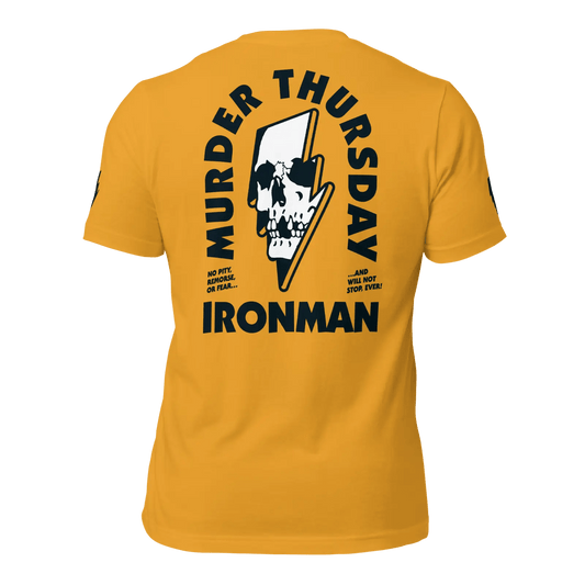 Murder Thursday Ironman Tee (Gold) - T-Shirts - AFMO BJJ