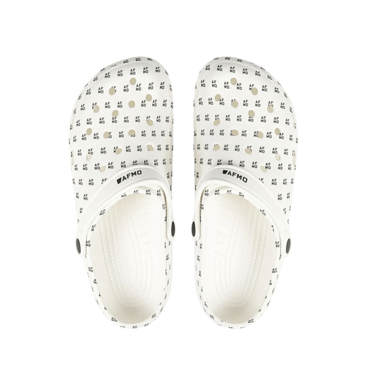 Pattern Clogs (White) - Shoes - AFMO BJJ