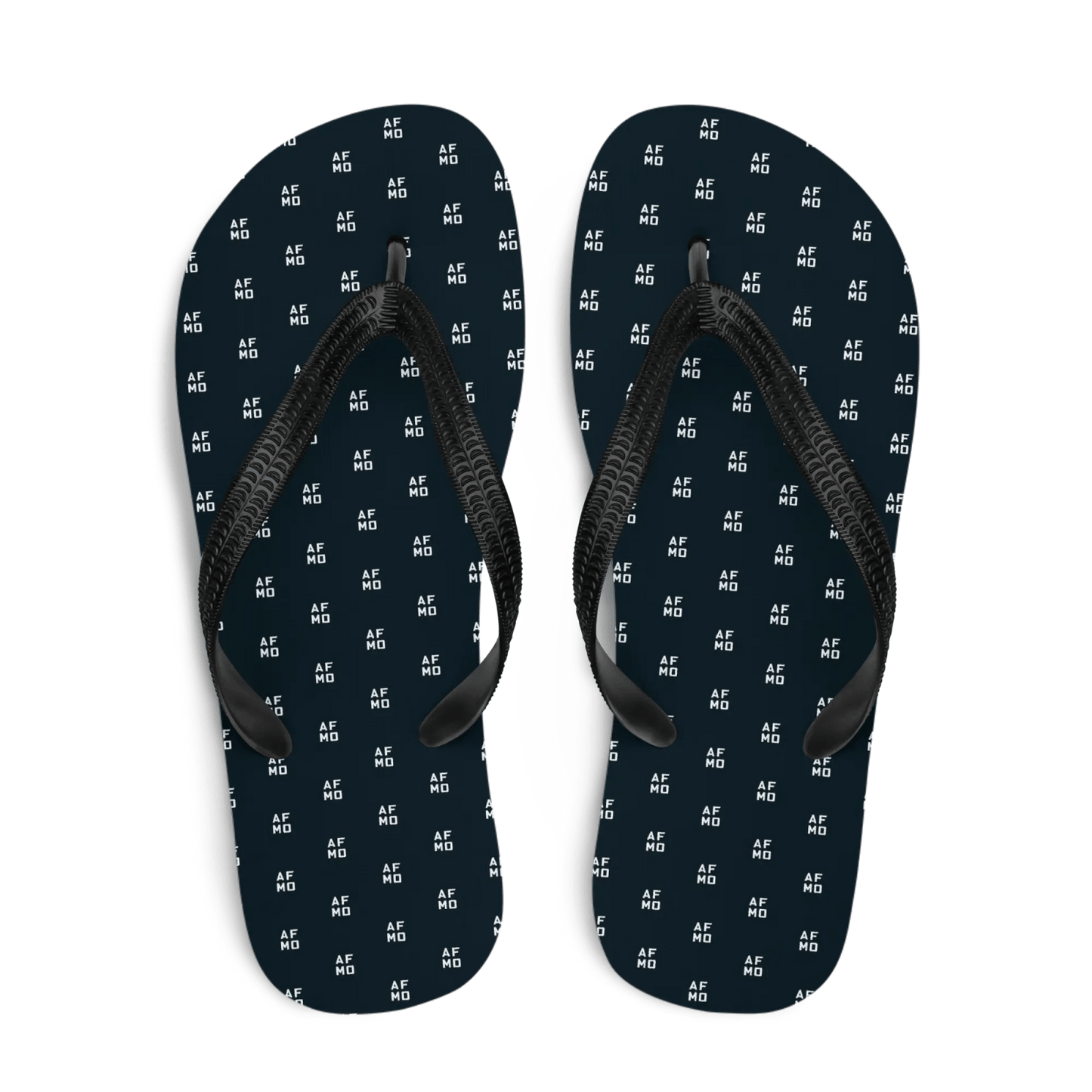 Pattern Flip - Flops (Black) - Shoes - AFMO BJJ