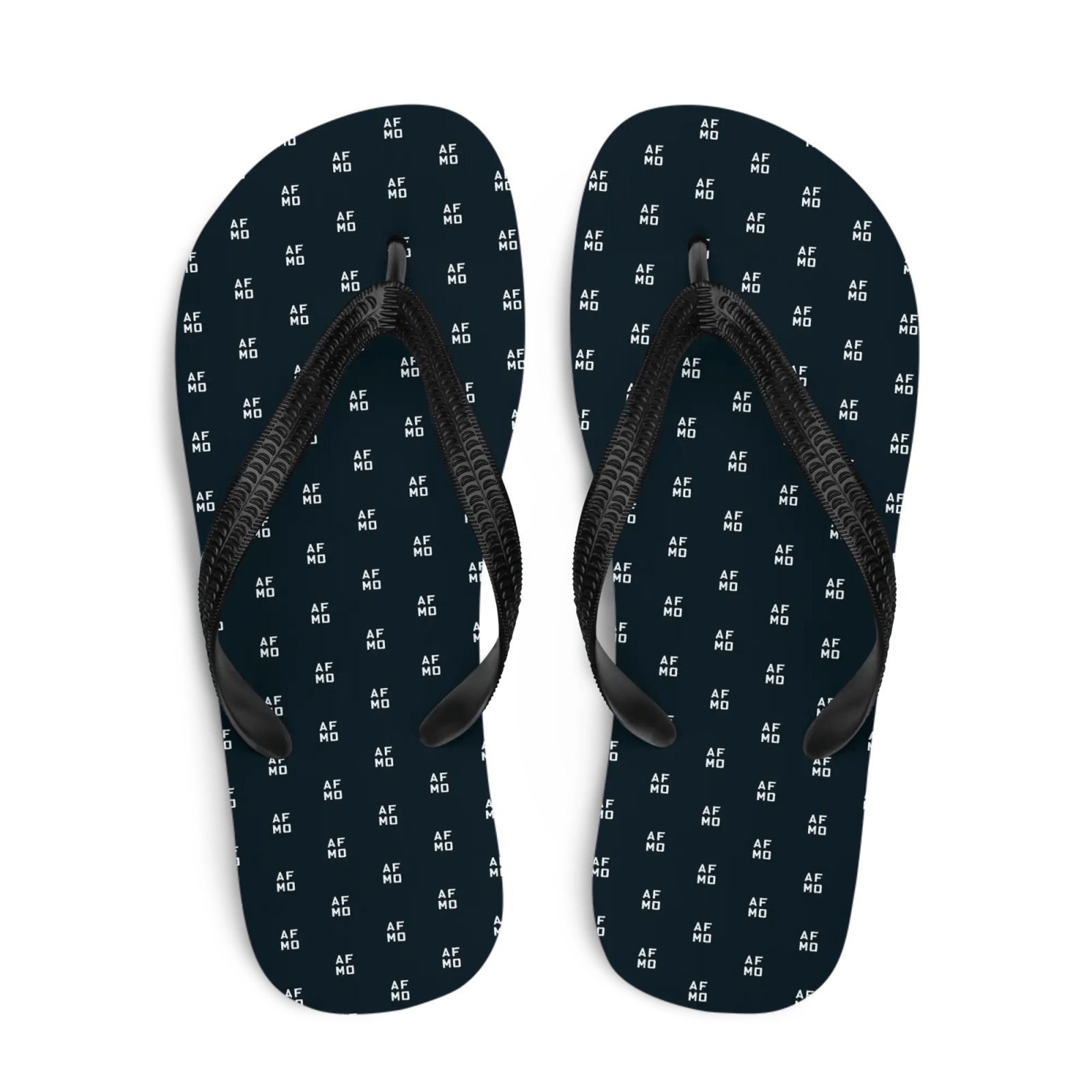 Pattern Flip - Flops (Black) - Shoes - AFMO BJJ