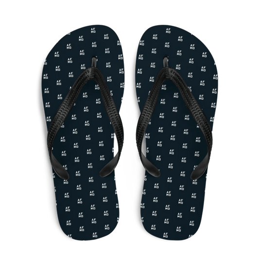 Pattern Flip - Flops (Black) - Shoes - AFMO BJJ