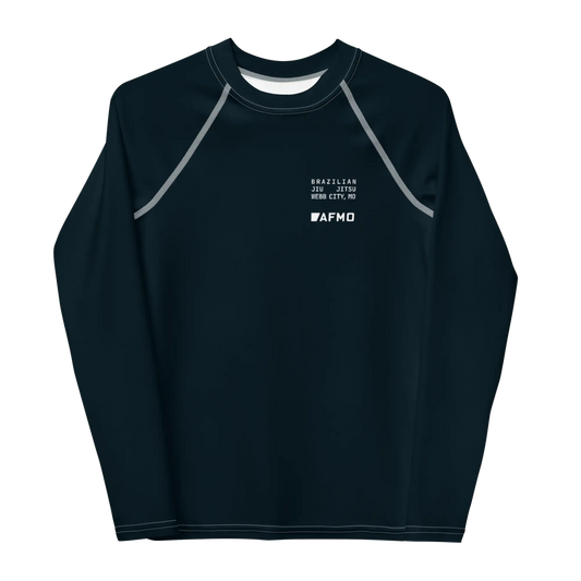 Youth Fundamental Rashguard (Black) - Rashguards - AFMO BJJ