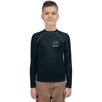 Youth Fundamental Rashguard (Black) - Rashguards - AFMO BJJ