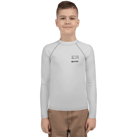 Youth Fundamental Rashguard (Training Grey) - Rashguards - AFMO BJJ